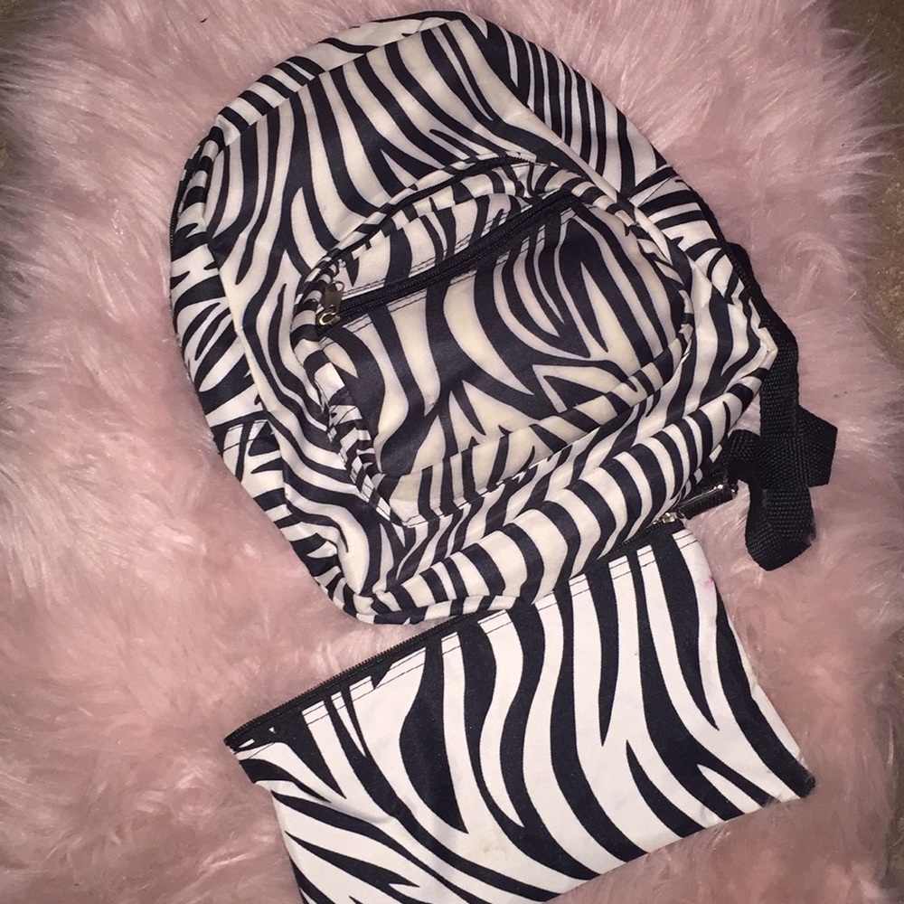 Zebra Mini Backpack And Wallet - image 1